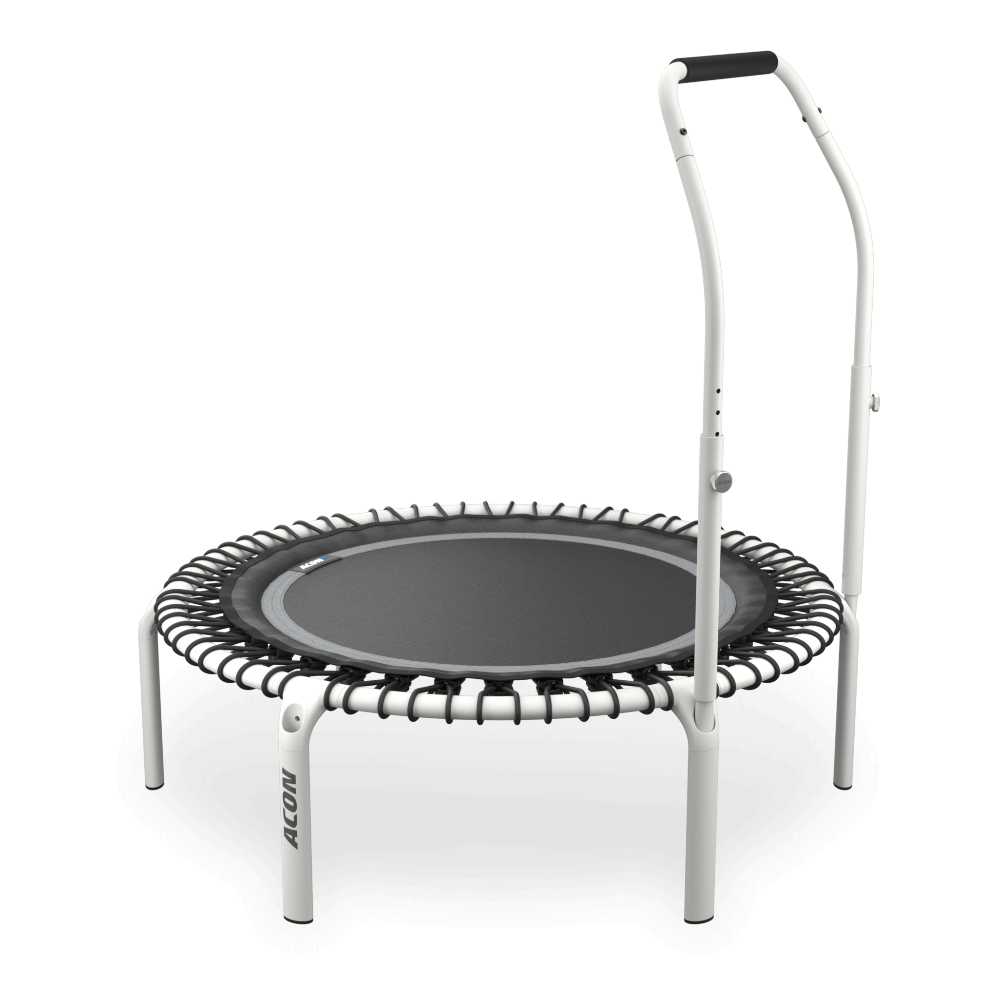 ACON Fit 1,12 m Runder Rebounder mit Active-Haltestange, weiß.