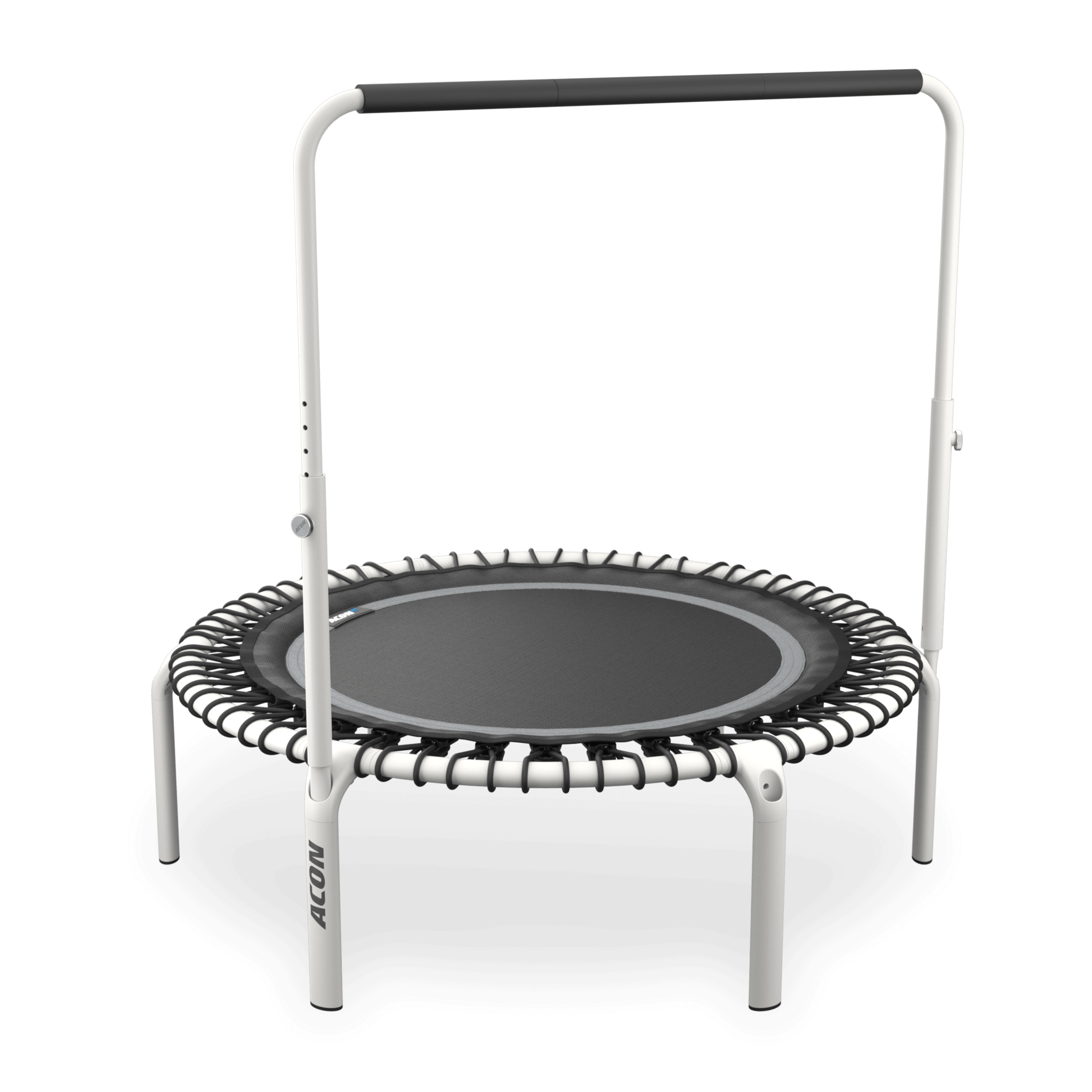 ACON Fit 1,12 m Runder Rebounder mit Balance-Haltestange, weiß.