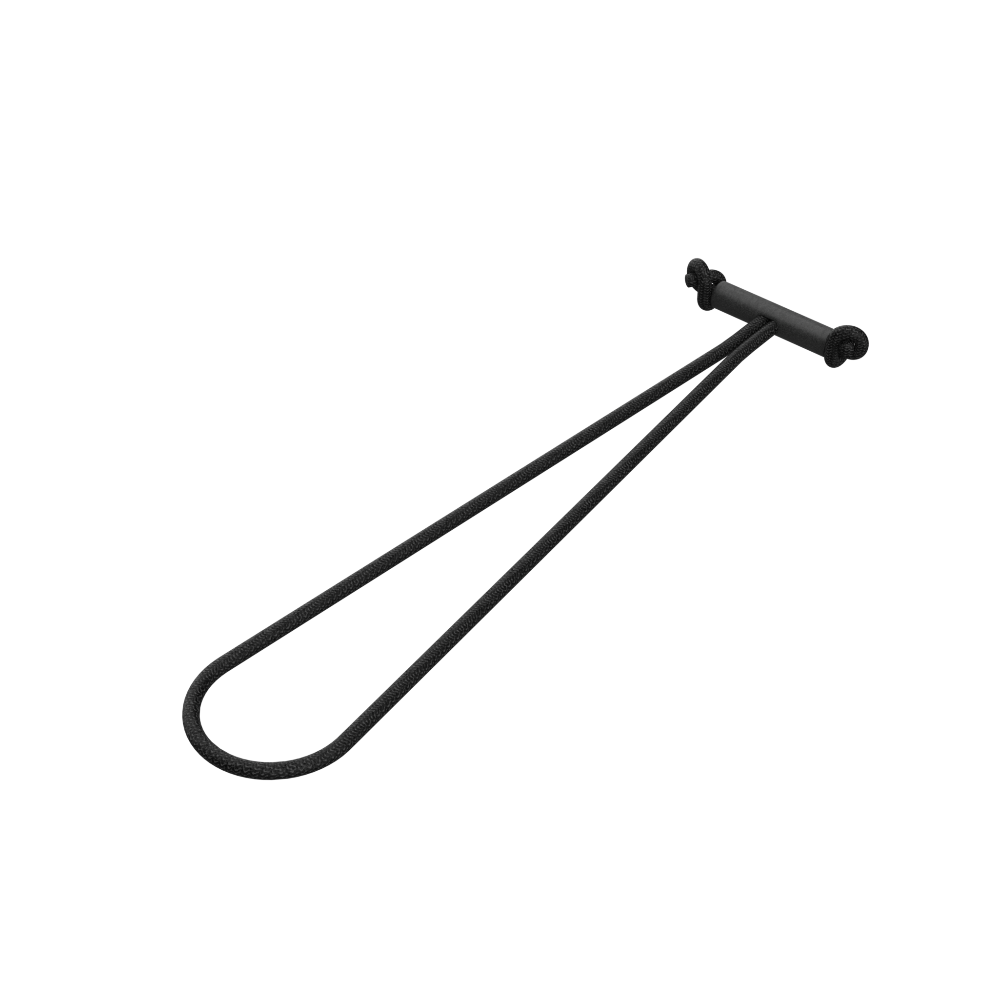 Bungee-Befestigung für Trampolin-Sicherheitspolster auf weißem Hintergrund