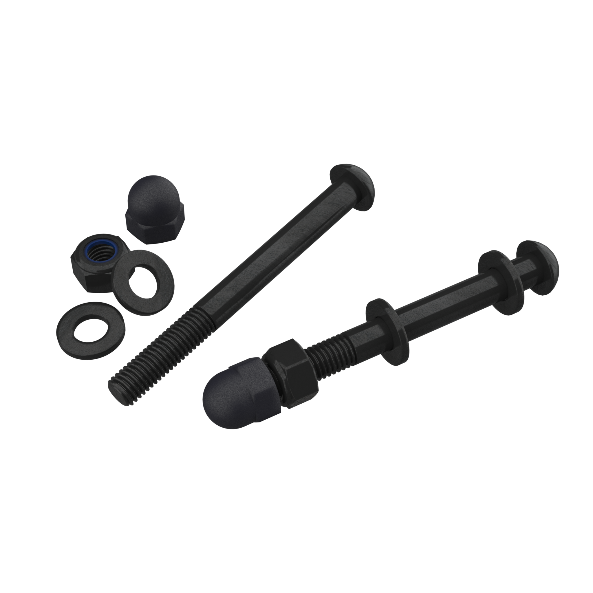 Beschlagsatz für ACON 13/16 HD Trampolin auf weißem Hintergrund