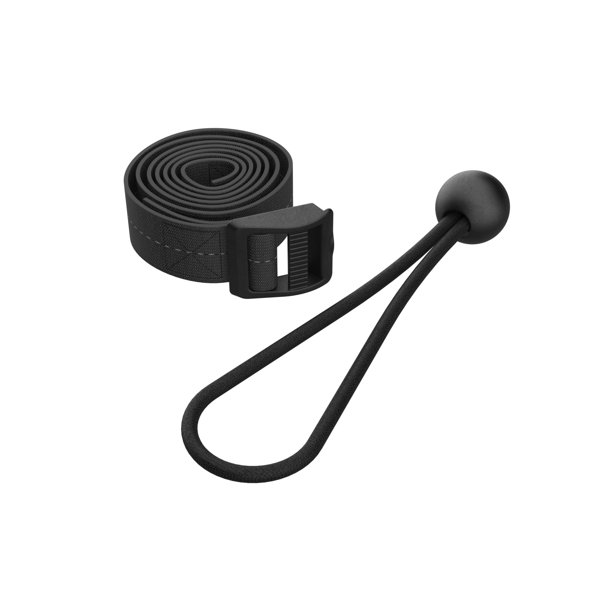 Netzbefestigungsgurt und Bungee-Set für das ACON 13/16 HD-Gehäuse auf weißem Hintergrund