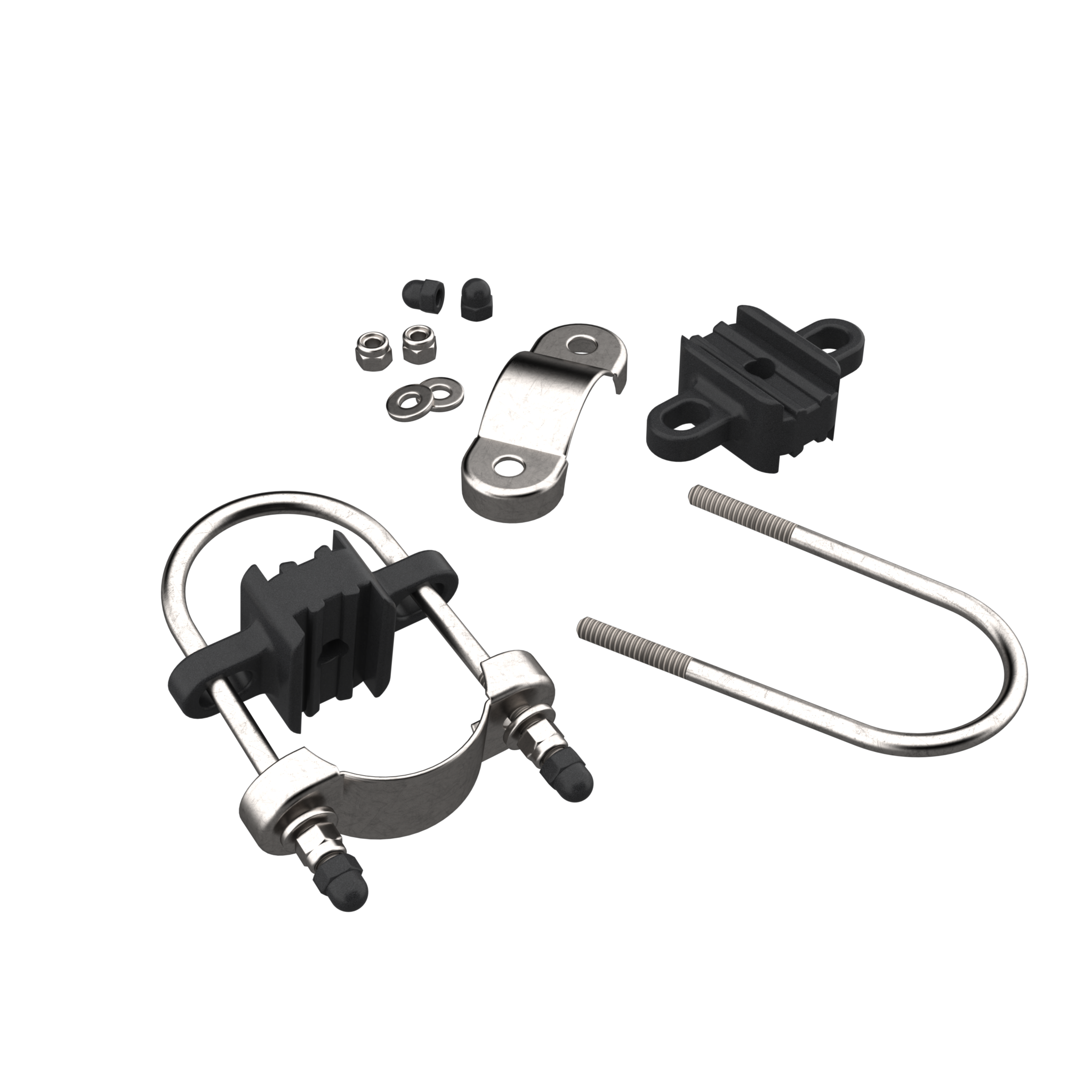 Bügelschellen-Paket für ACON Standard-Sicherheitsnetz 16 Stück