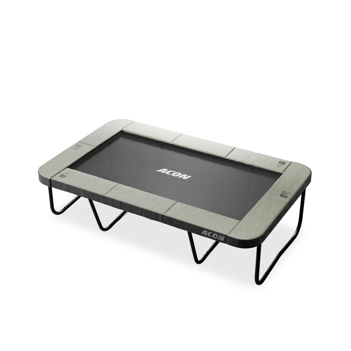 ACON 13 HD Trampolin mit Überdachung und Leiter.