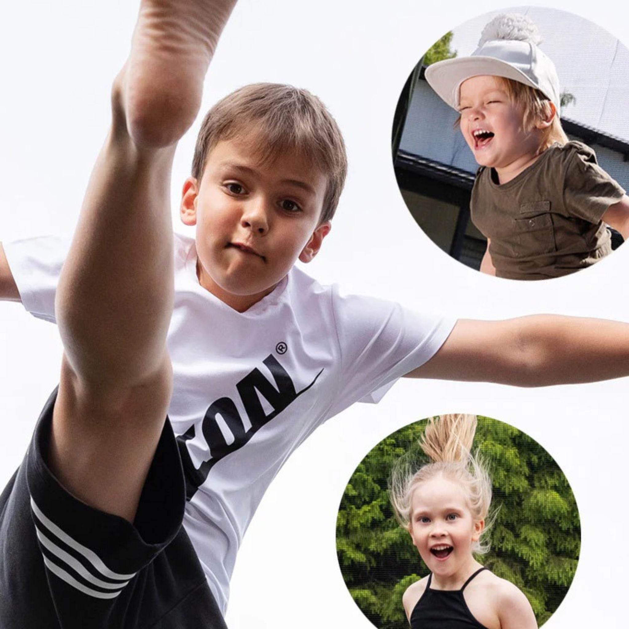 Kinder beim Springen auf einem Acon-Trampolin