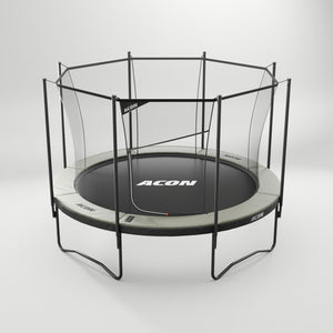 ACON Air 3,7 m Rundes Trampolin mit Sicherheitsnetz und Leiter