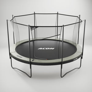 ACON Air 4,3 m Rundes Trampolin mit Sicherheitsnetz und Leiter