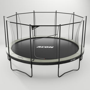 ACON Air 4,6 m Rundes Trampolin mit Sicherheitsnetz und Leiter