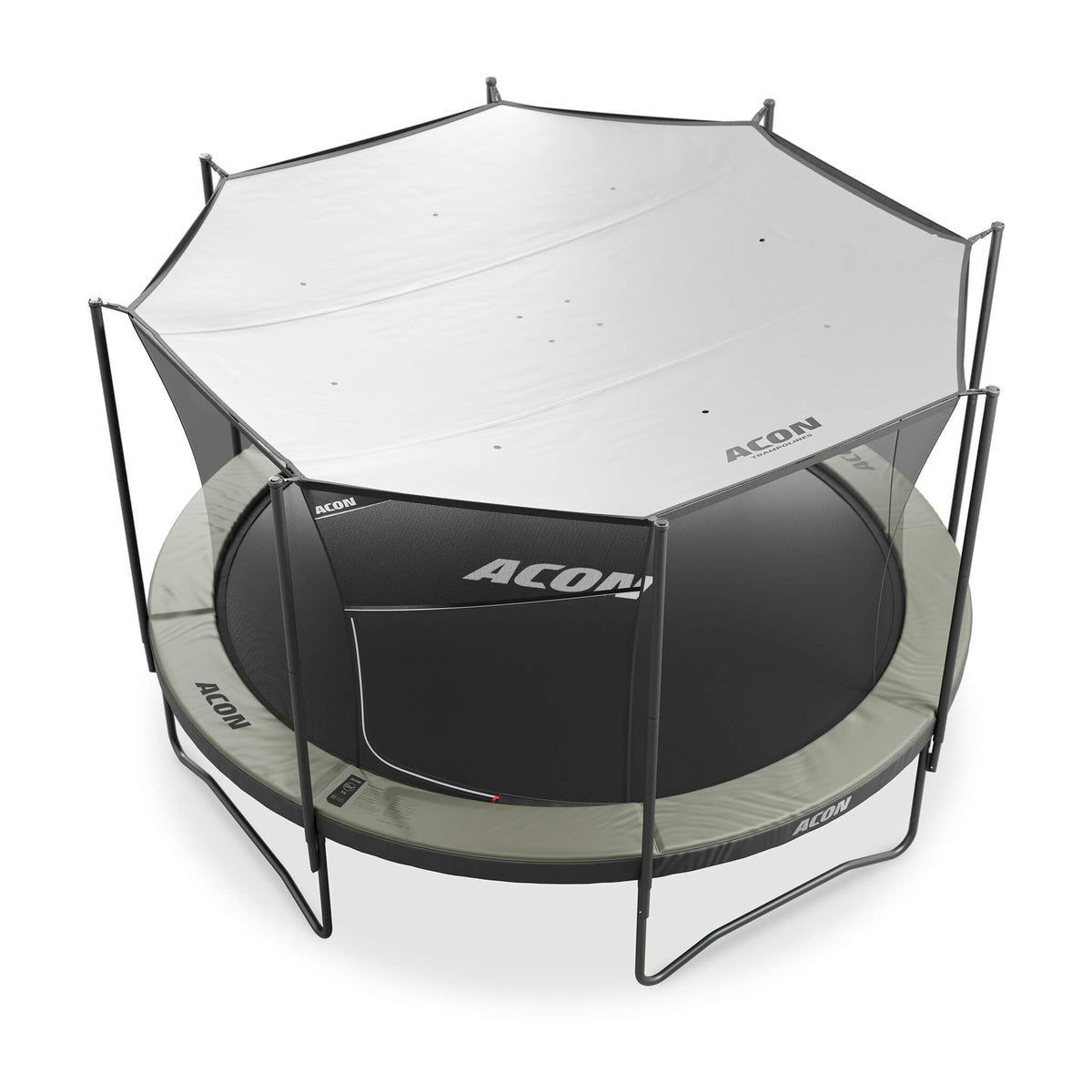Acon Air Sonnenschutz – Übersicht, schwarze Seite oben.