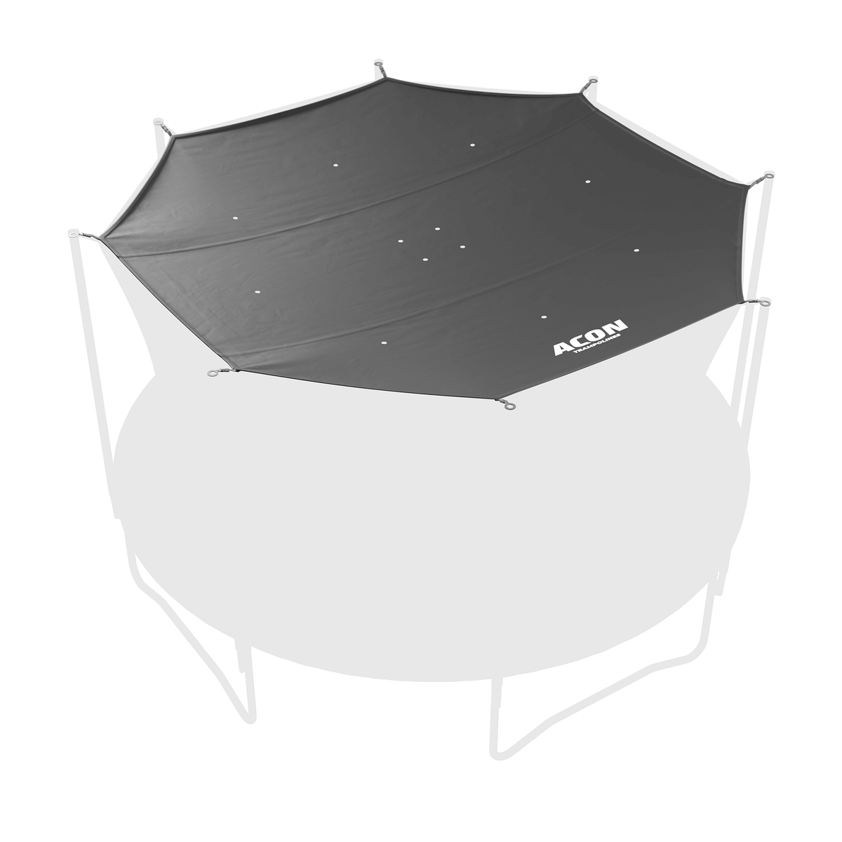 Kinder spielen auf einem Acon Air Rundtrampolin.