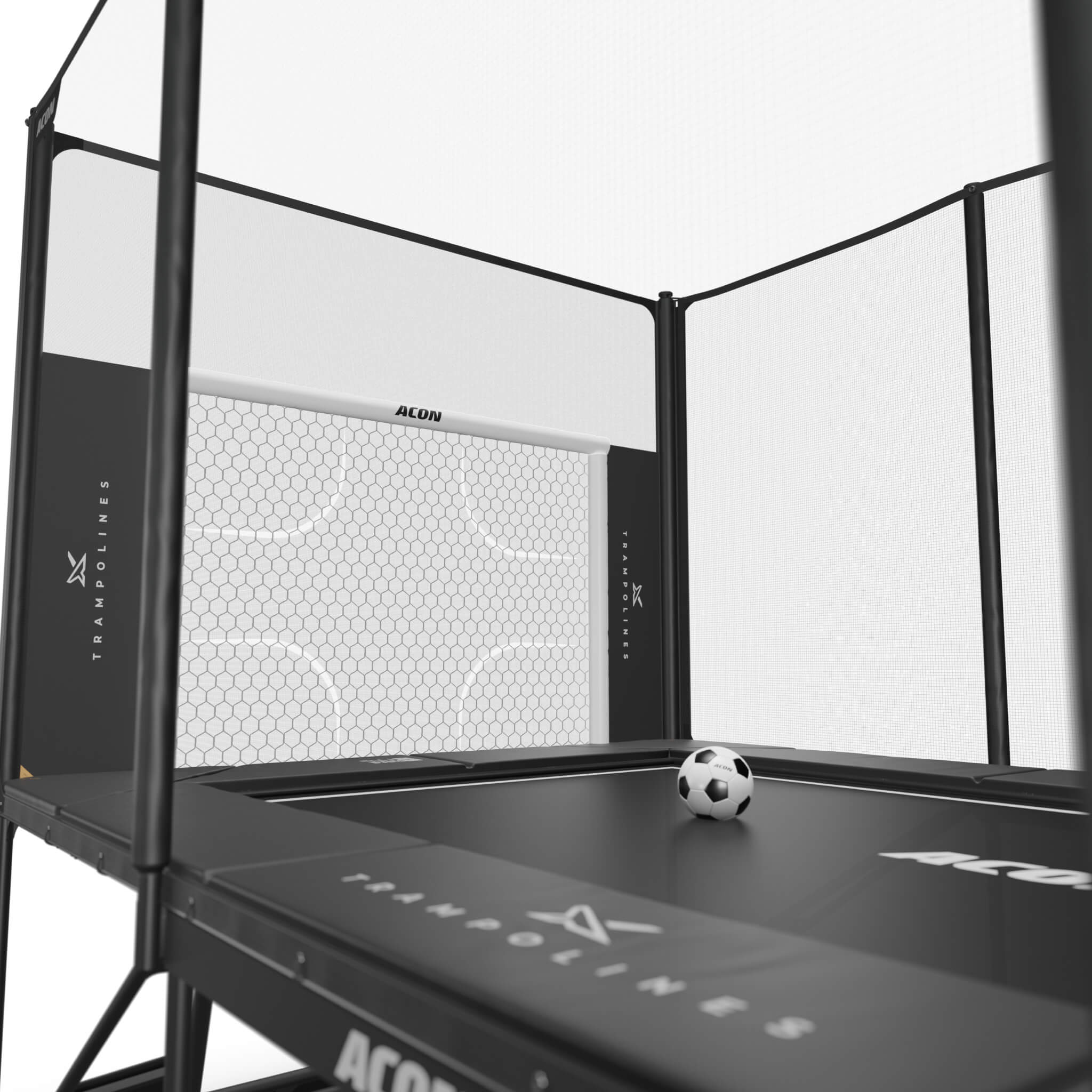Acon X Trampolin Fußball Farbe installiert