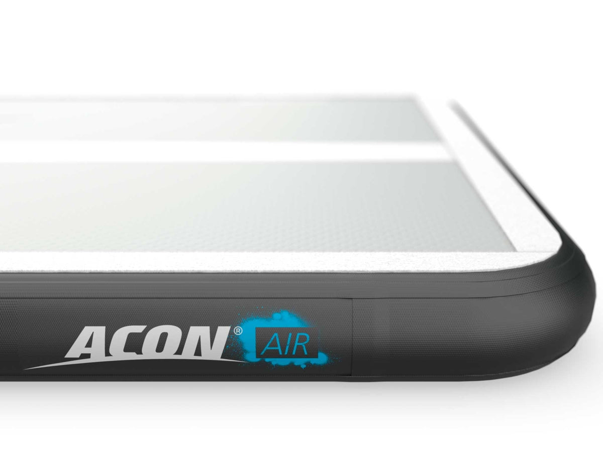 ACON AirTrack 3,0m detail of the logo on the side.