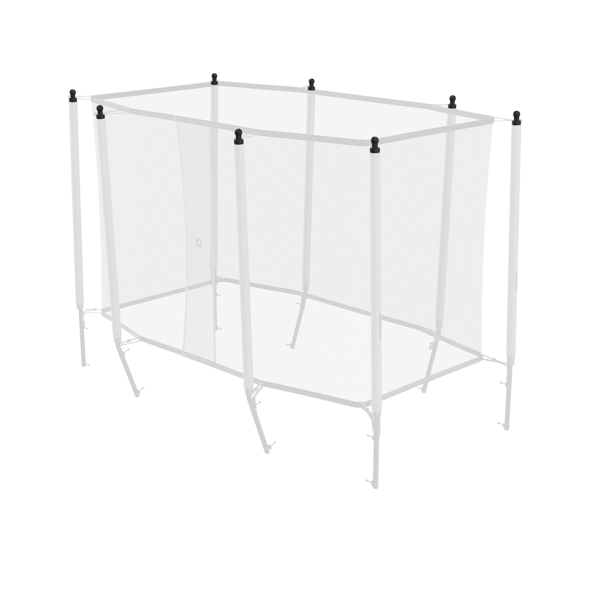 Bild, das den Netzbefestigungsgurt und das Bungee-Set für das ACON 13/16 HD-Gehäuse hervorhebt