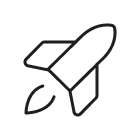 Rocket icon.