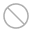 Graues Nein-Symbol.