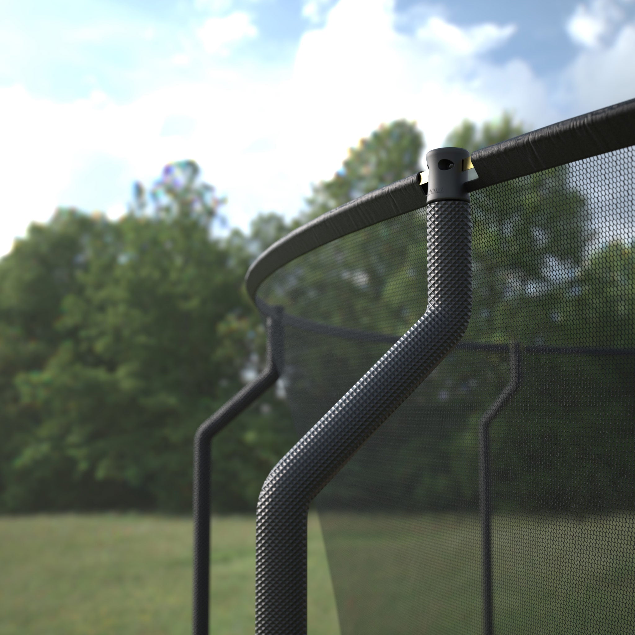 ACON Air 4,6m Trampolin mit Premium Überdachung, Stangen und Top-Verbindung.