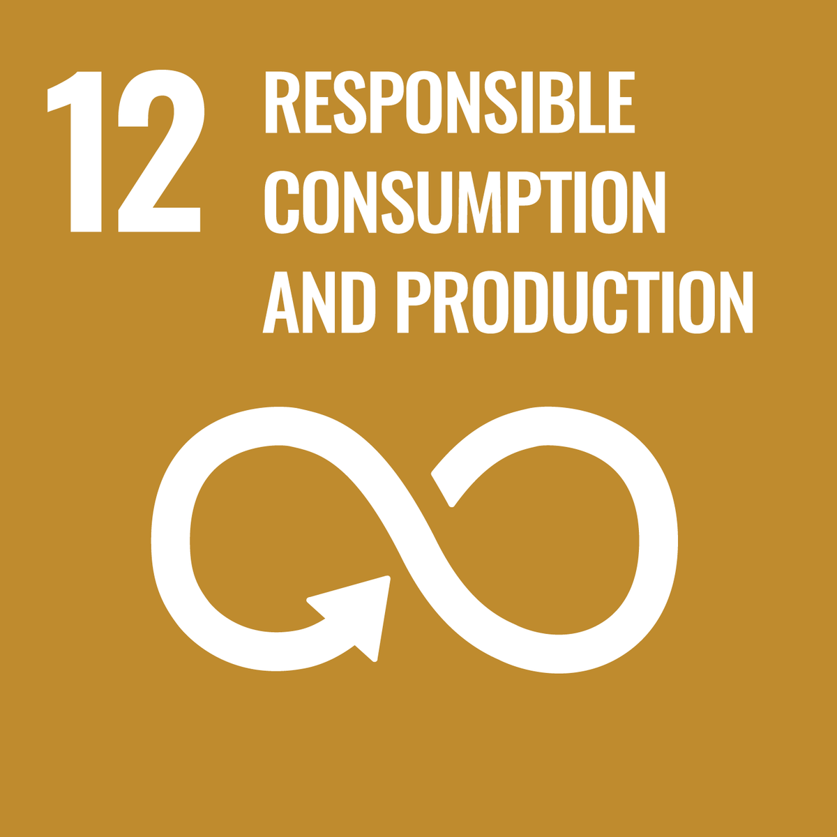 UN-Nachhaltigkeitslabel 12 - Responsible Consumption and Production.