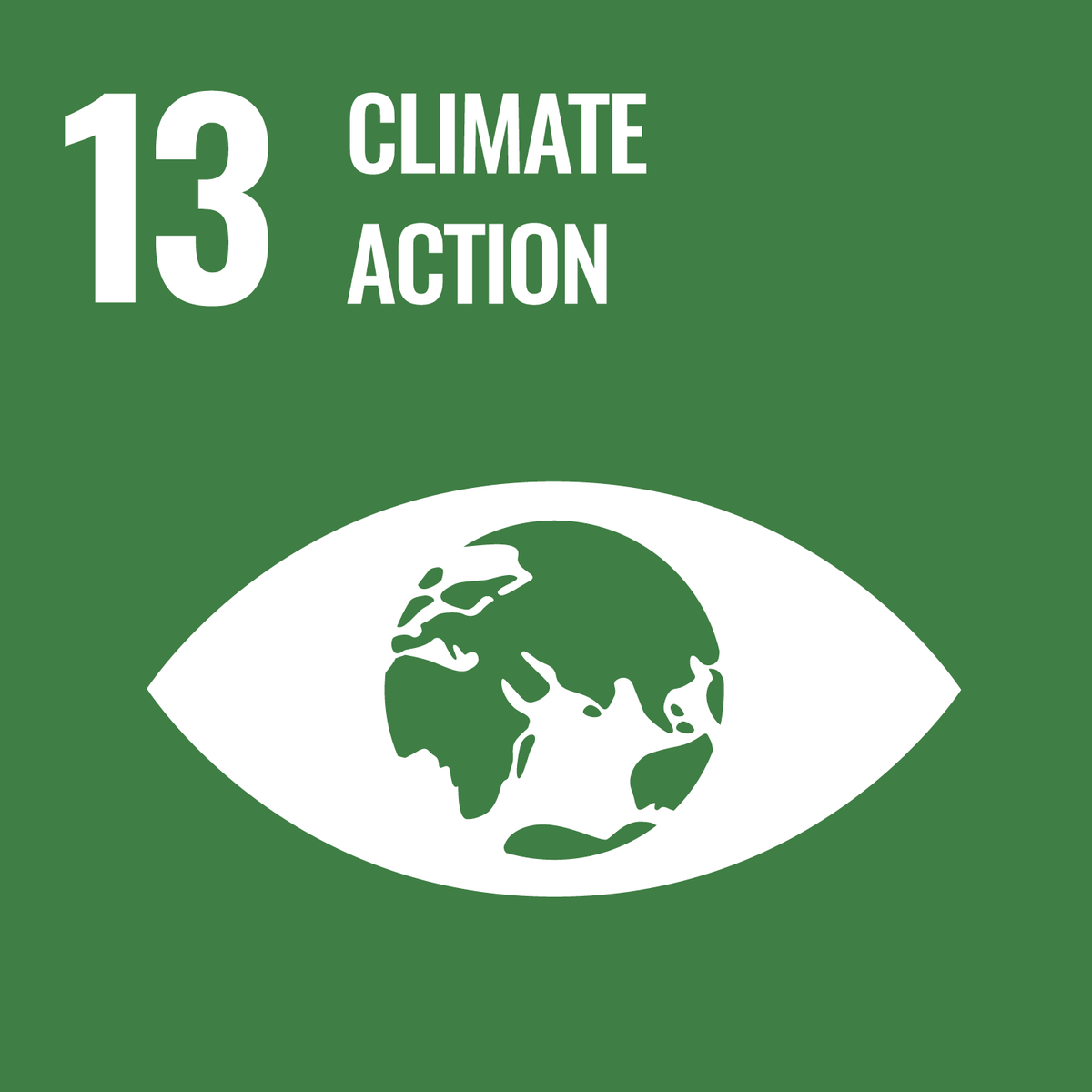 UN-Nachhaltigkeitslabel 13 - Climate Action.