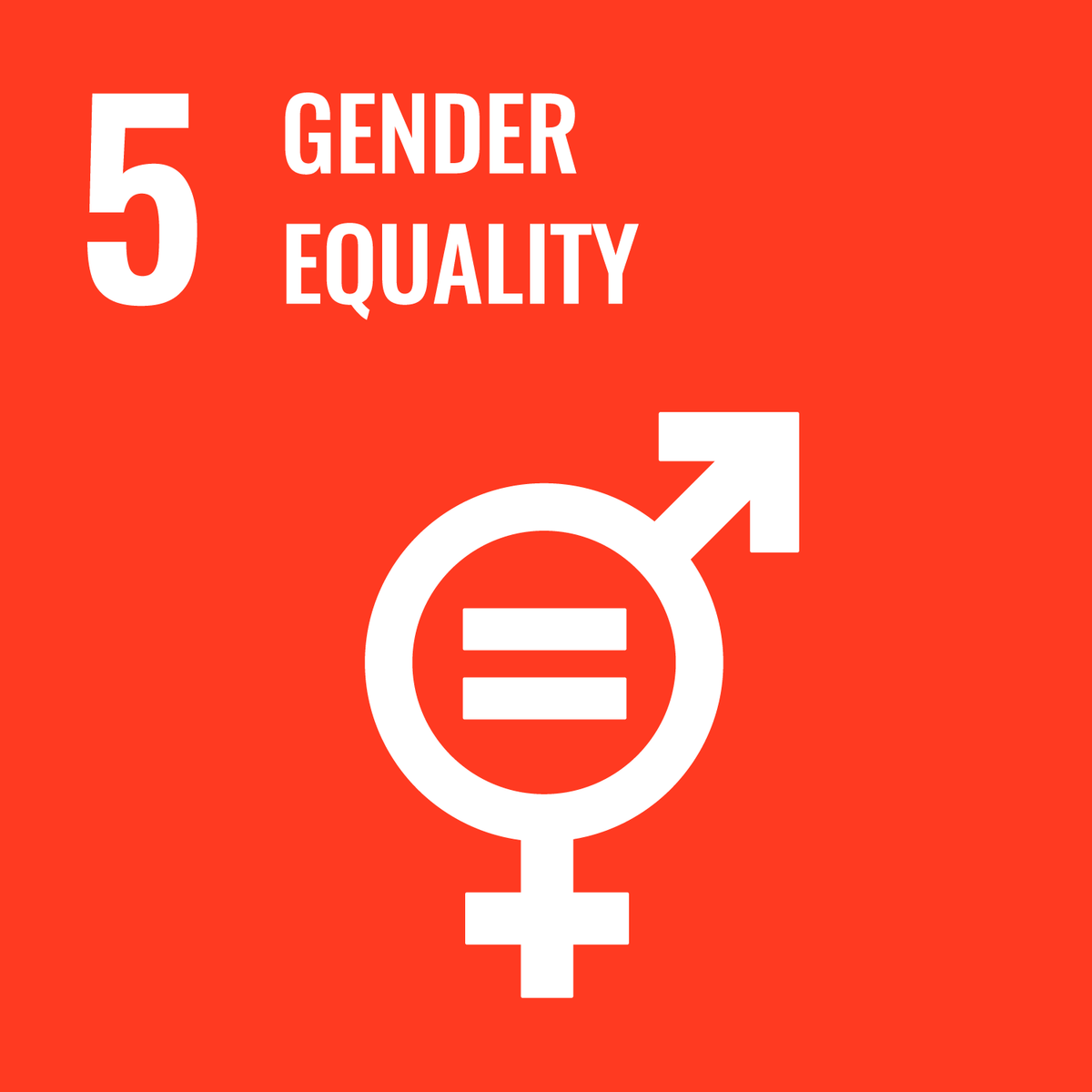UN-Nachhaltigkeitslabel 5 - Gender Equality.