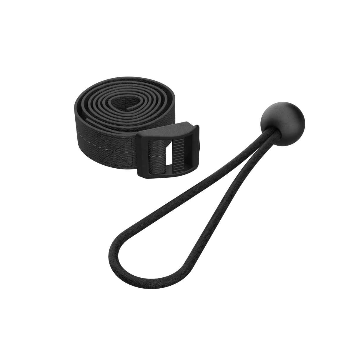 Netzbefestigungsgurt und Bungee-Set für das ACON 13/16 HD-Gehäuse auf weißem Hintergrund