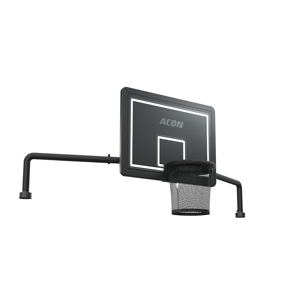 ACON-Basketballkorb für rechteckige Trampoline.