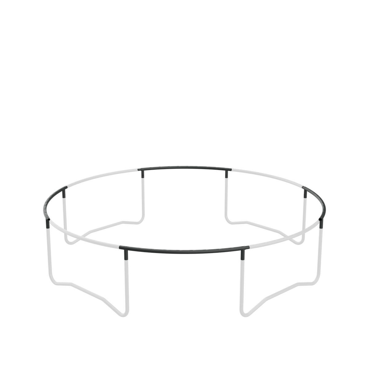 ACON Air Trampolin mit oberer Schiene mit hervorgehobenen Beinsockeln